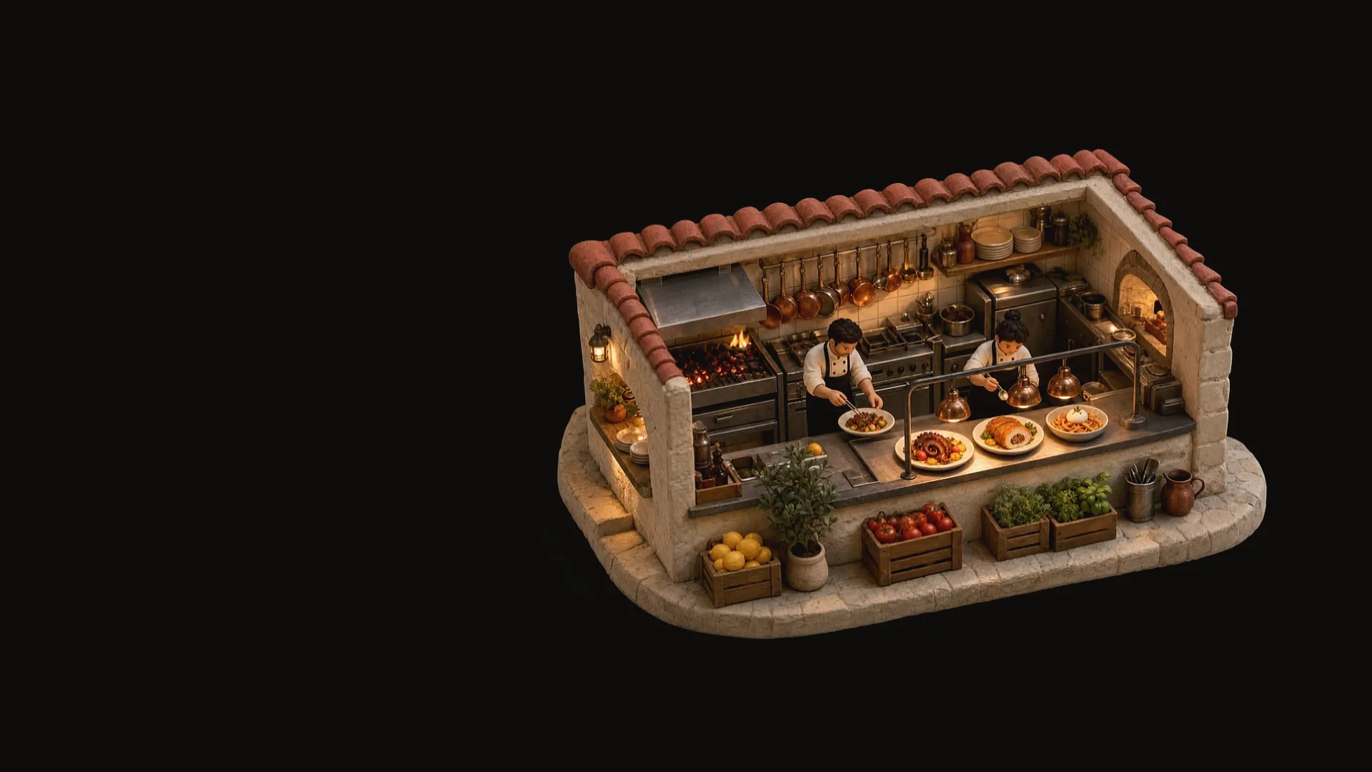 La cuisine du Quailys en miniature